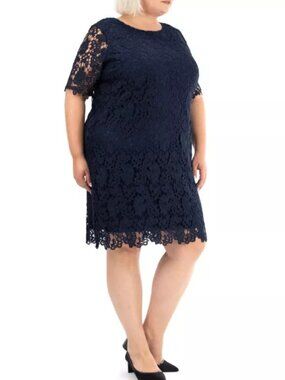 chambray and lace dress Rowe Dress | Embroidered Midi Dress